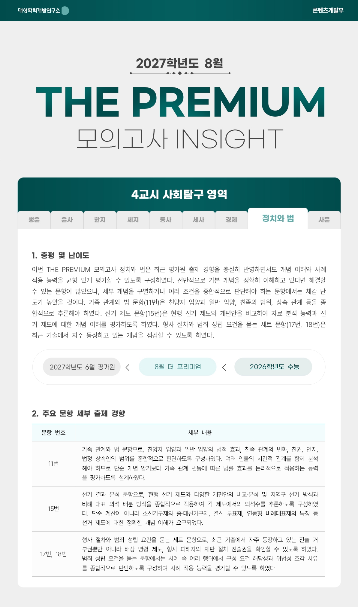 2027학년도 8월 THE PREMIUM 모의고사 INSIGHT 사탐_정치와 법.jpg